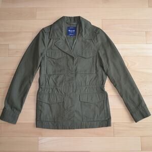 Madewell Utility Jacket Dark Green Size S Safari